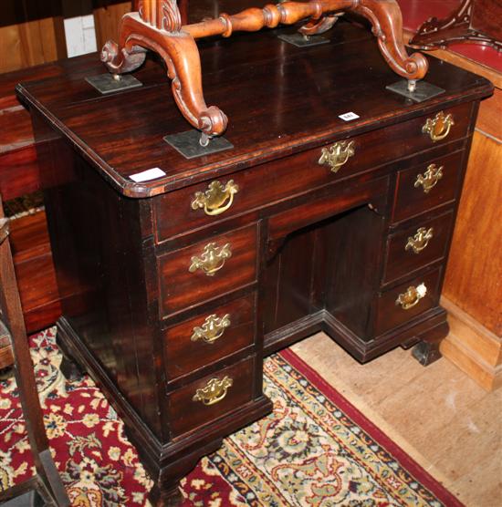 Mahogany kneehole desk